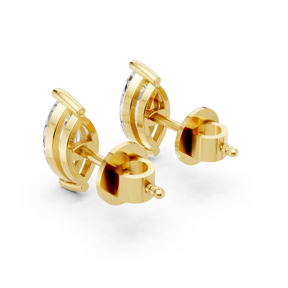 Classic Marquise Solitaire Studs view 3