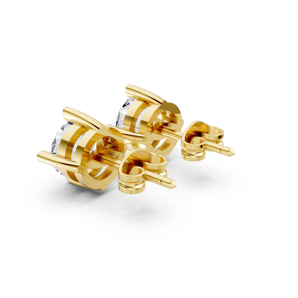 Vintage Round Claw Studs view 3