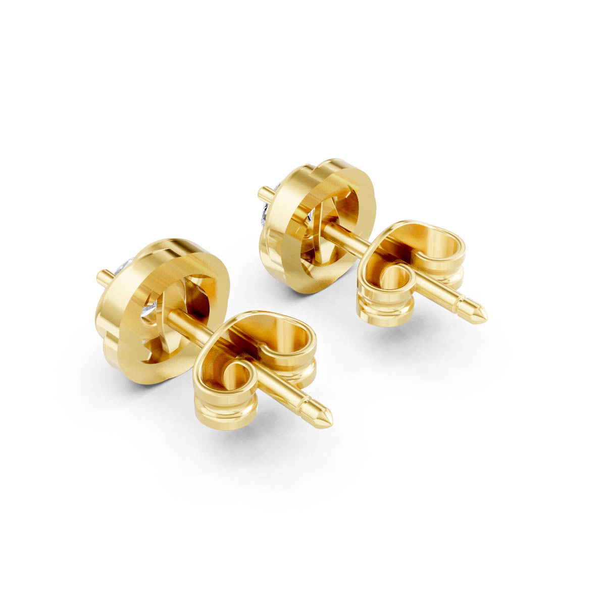 Round Love Knot Studs view 3