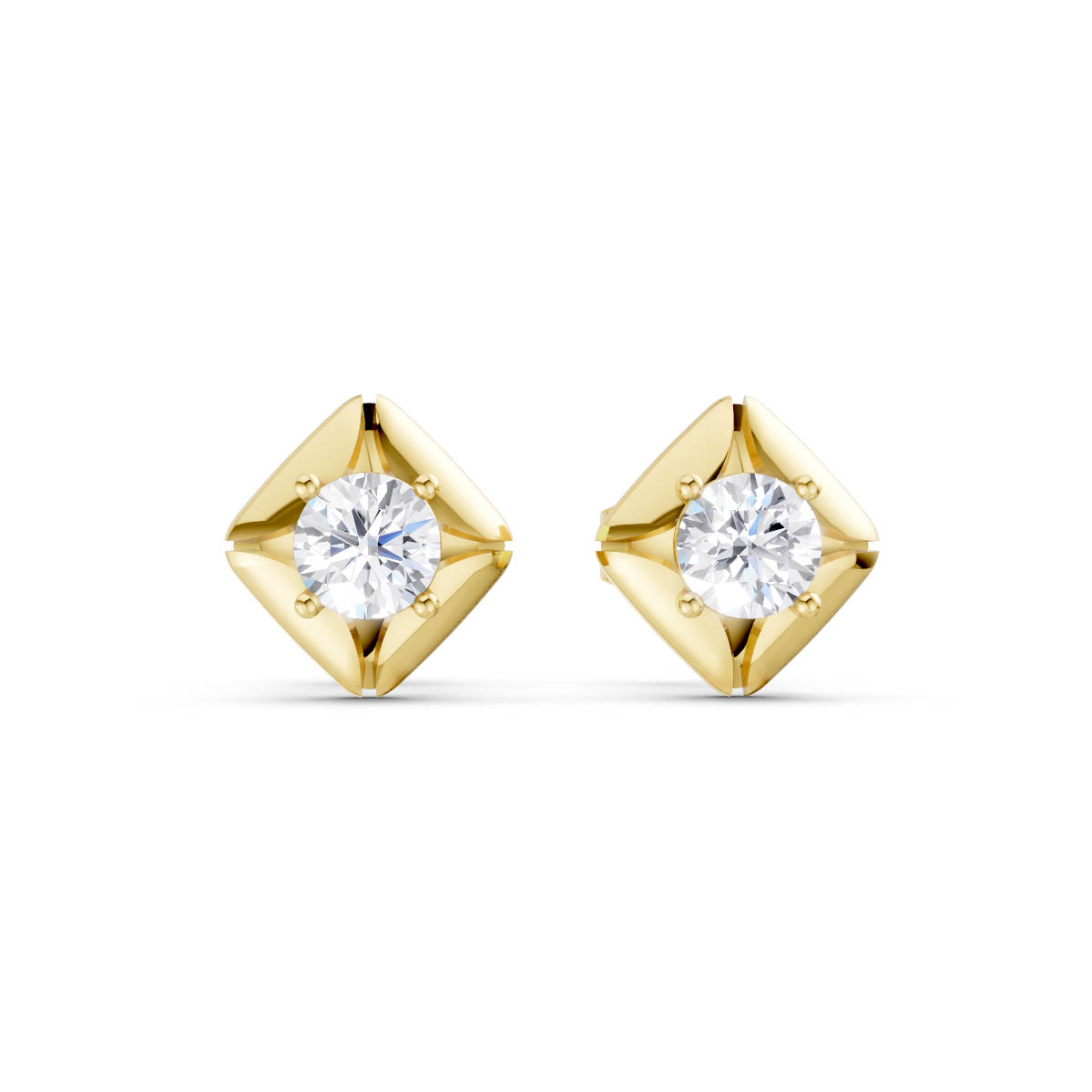 Geometric Diamond Kite Studs