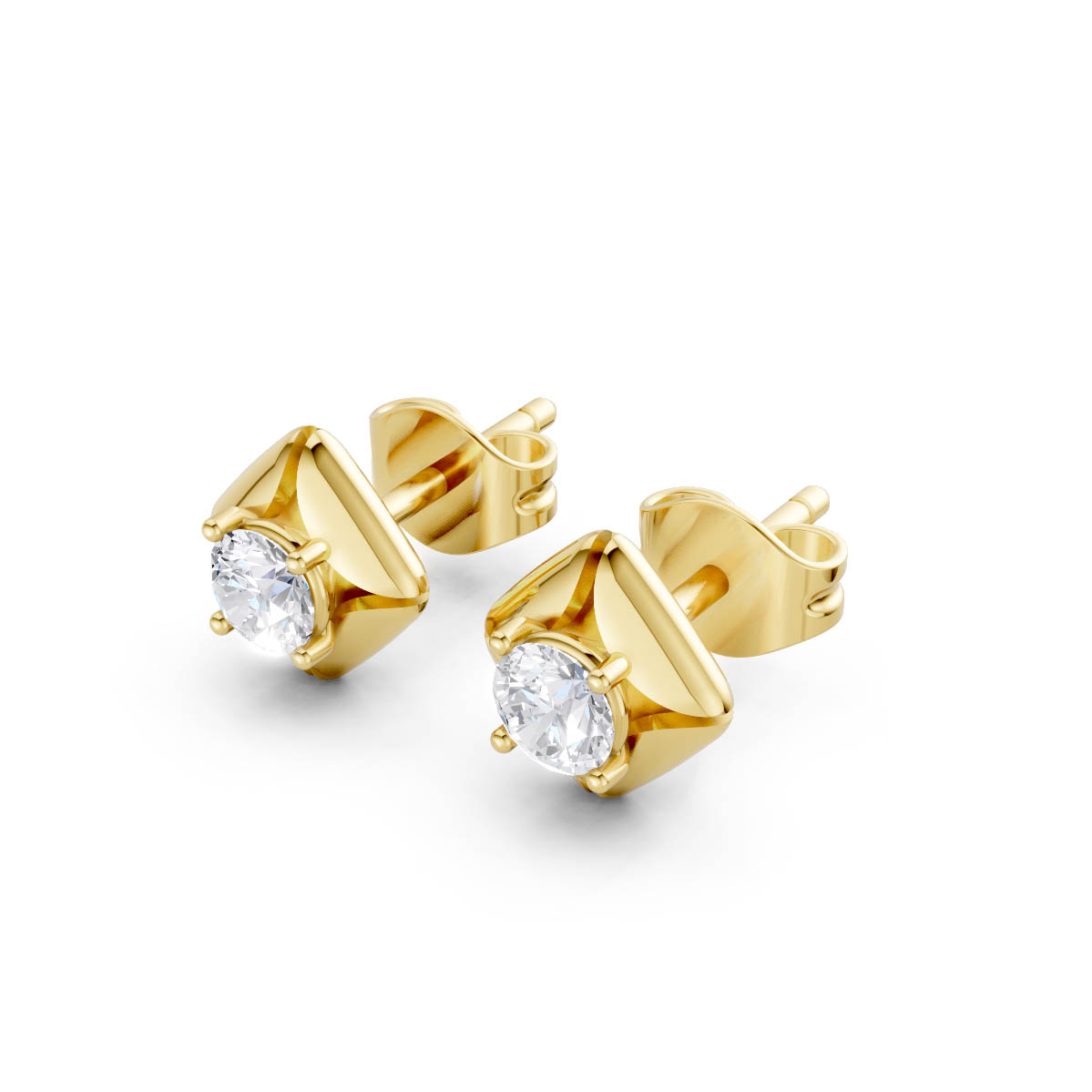 Geometric Diamond Kite Studs view 2