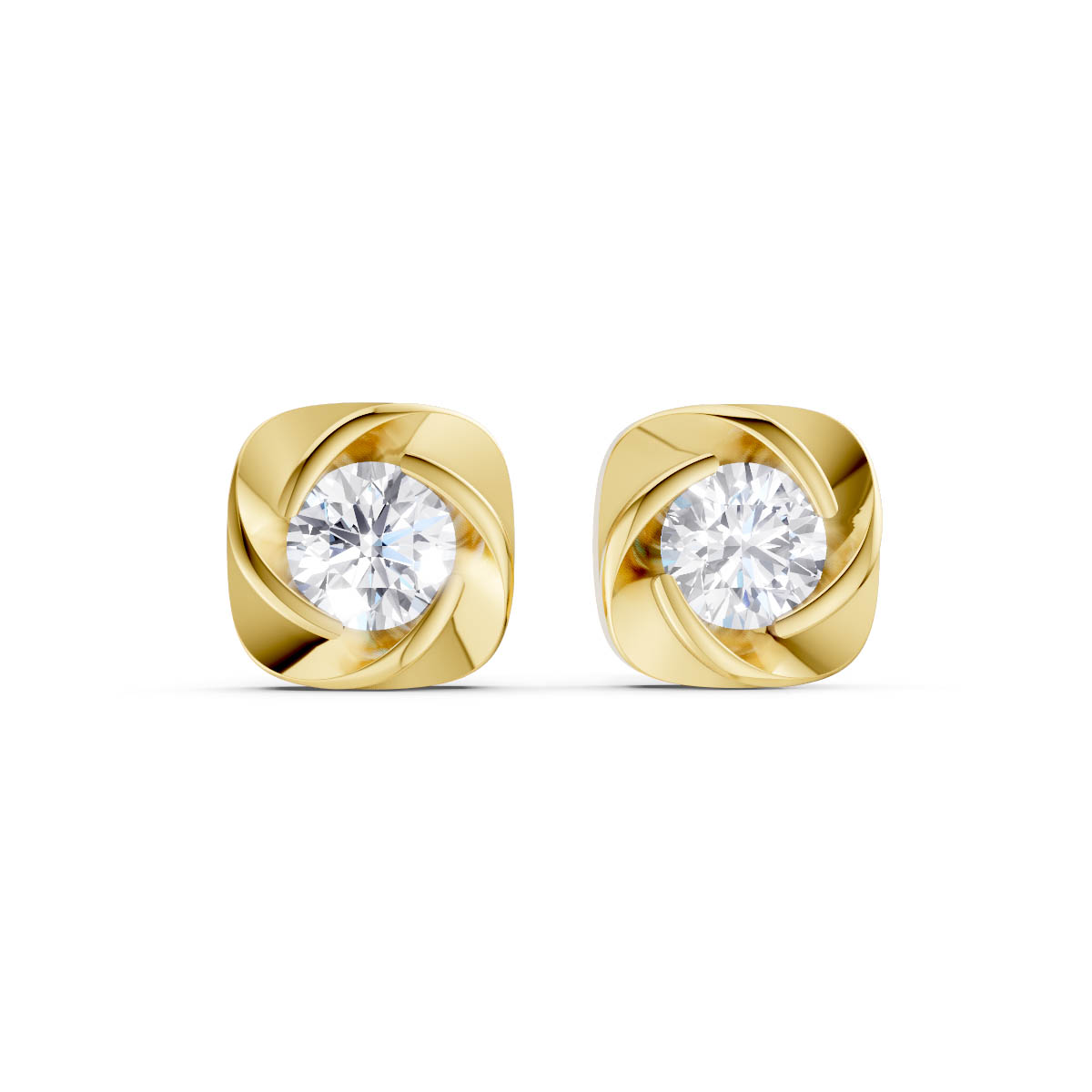 Cushion Love Knot Studs