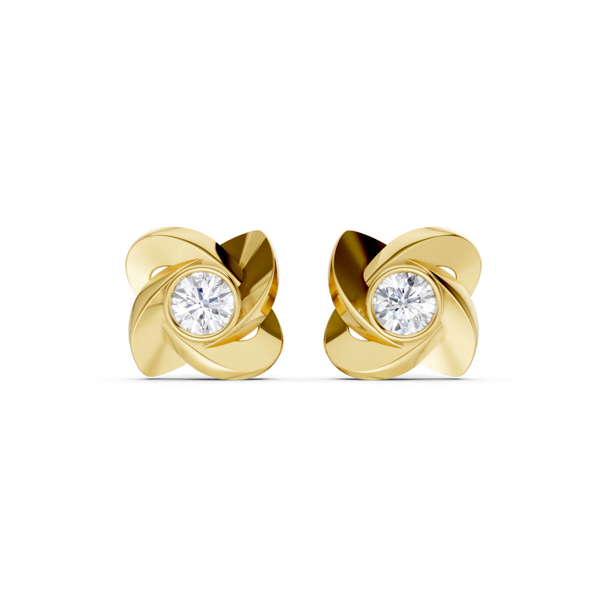 Blossom Pinwheel Diamond Studs