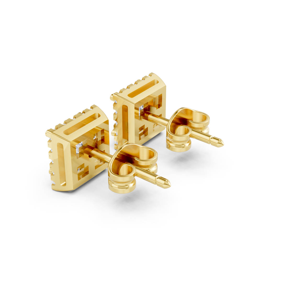 Princess Halo Stud Earrings view 3