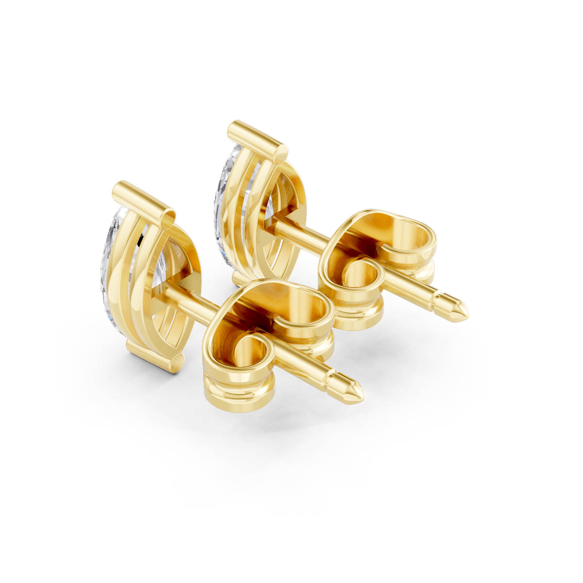 Marquise Cut Stud Earrings view 3