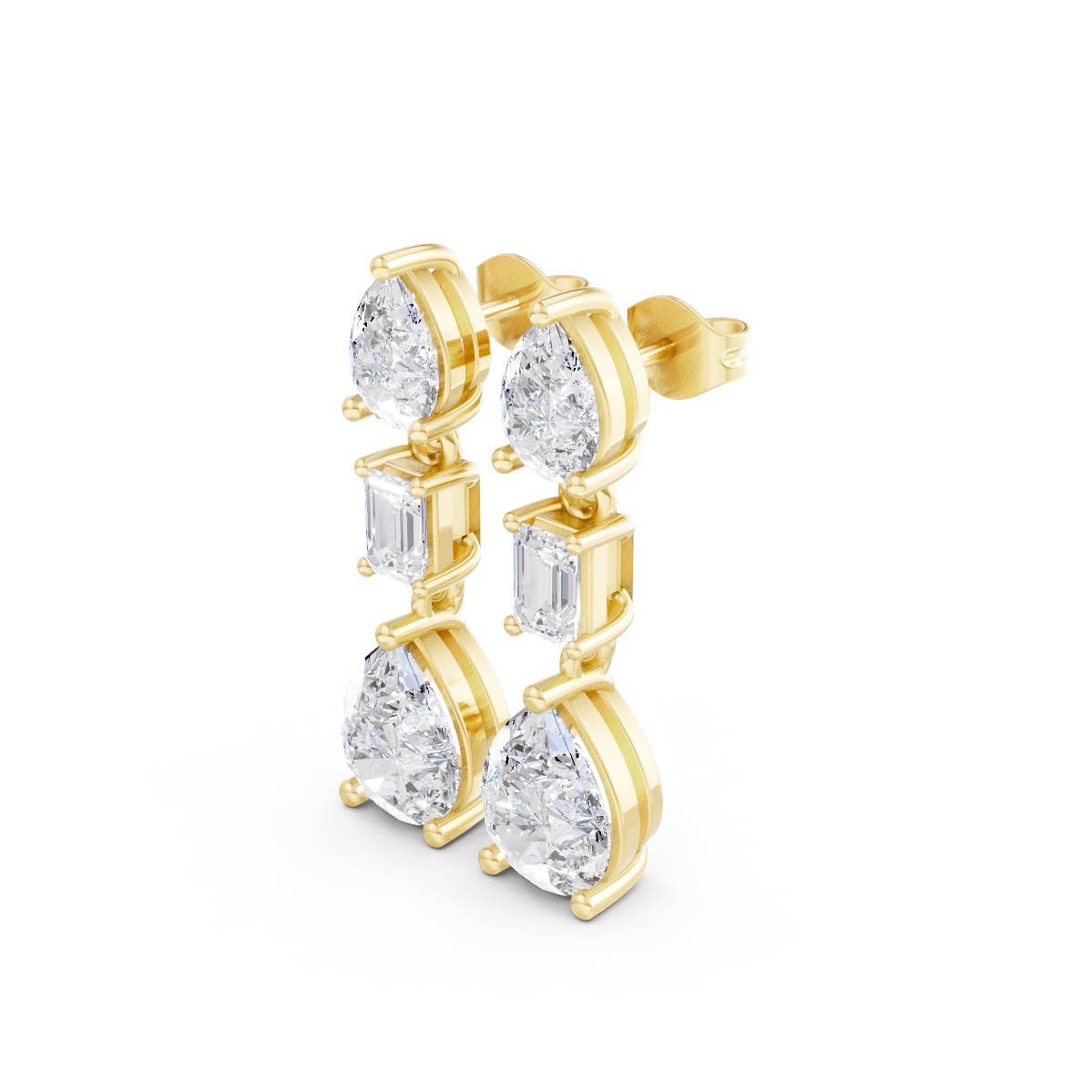 Multi Shape Drop Earrings view 2