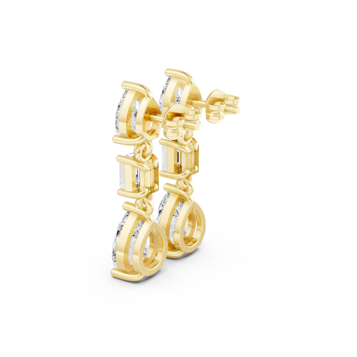 Multi Shape Drop Earrings view 3