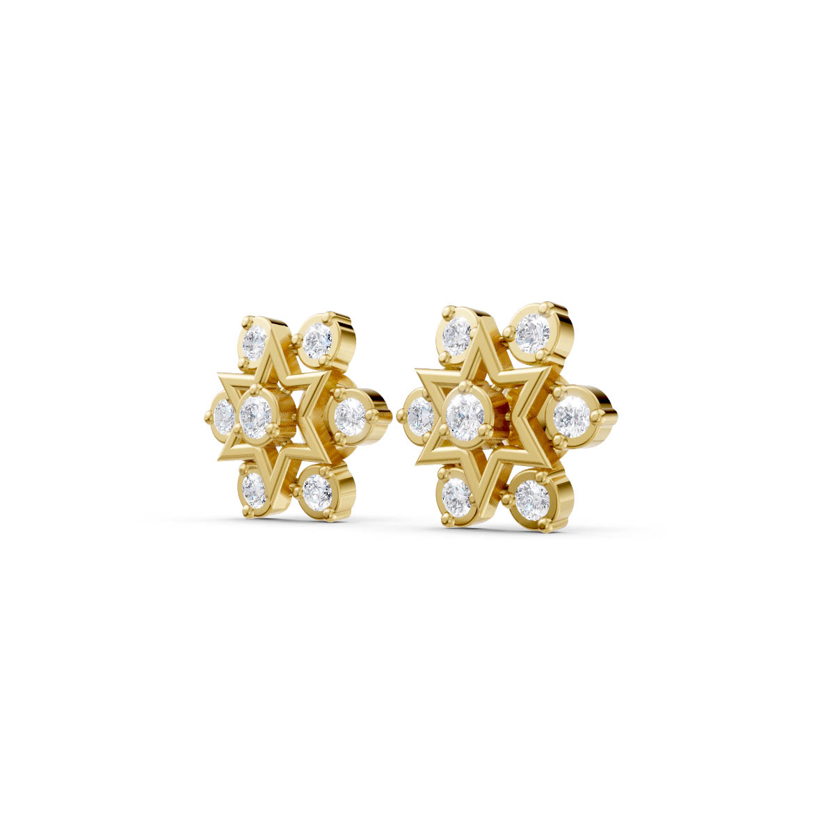 Celestial Star Diamond Studs view 2