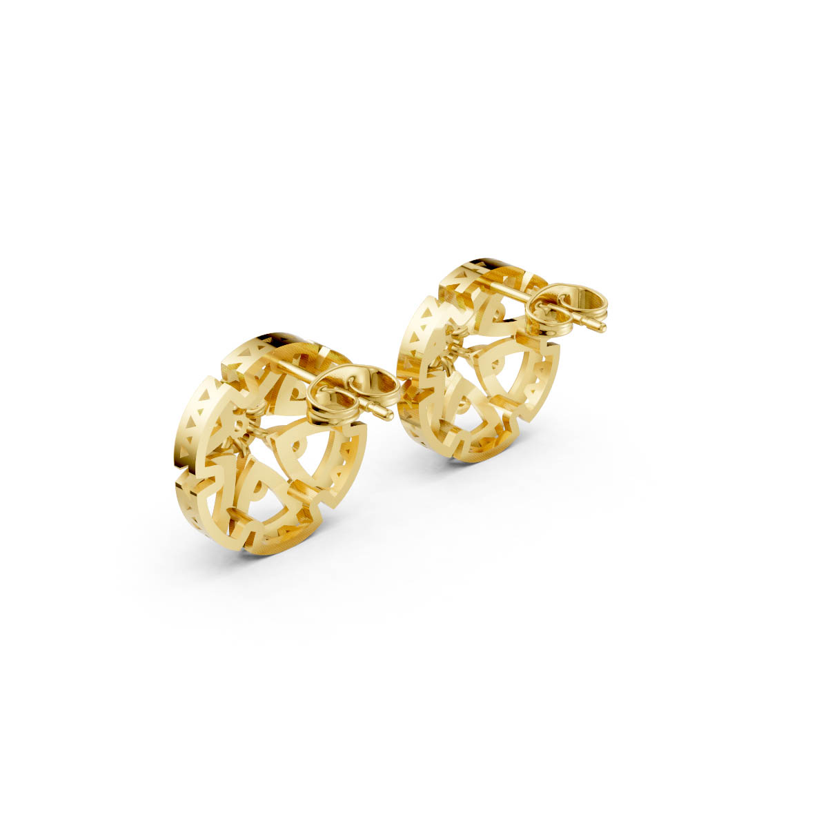Radiant Bloom Diamond Studs view 3