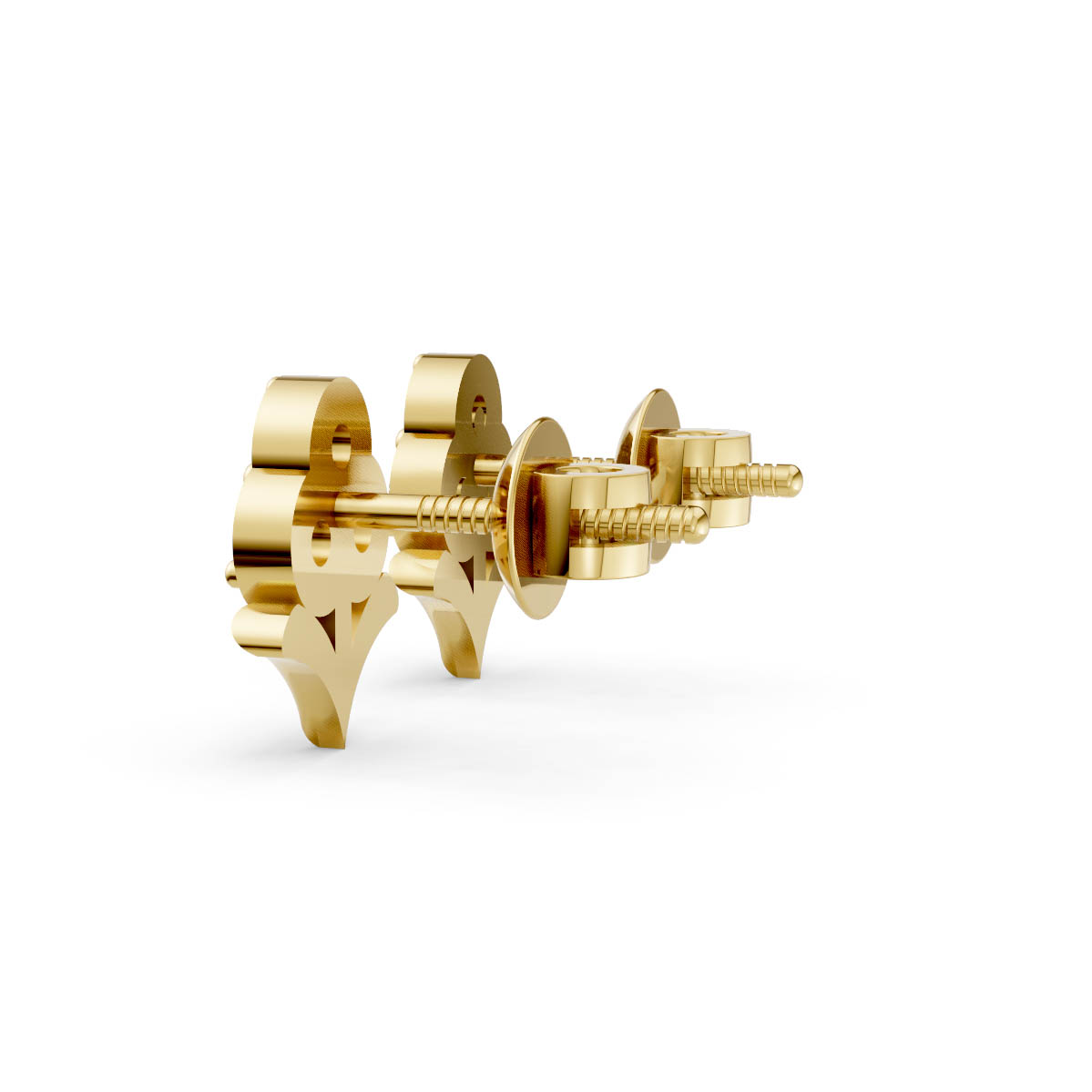 Petal Spark Diamond Studs view 3