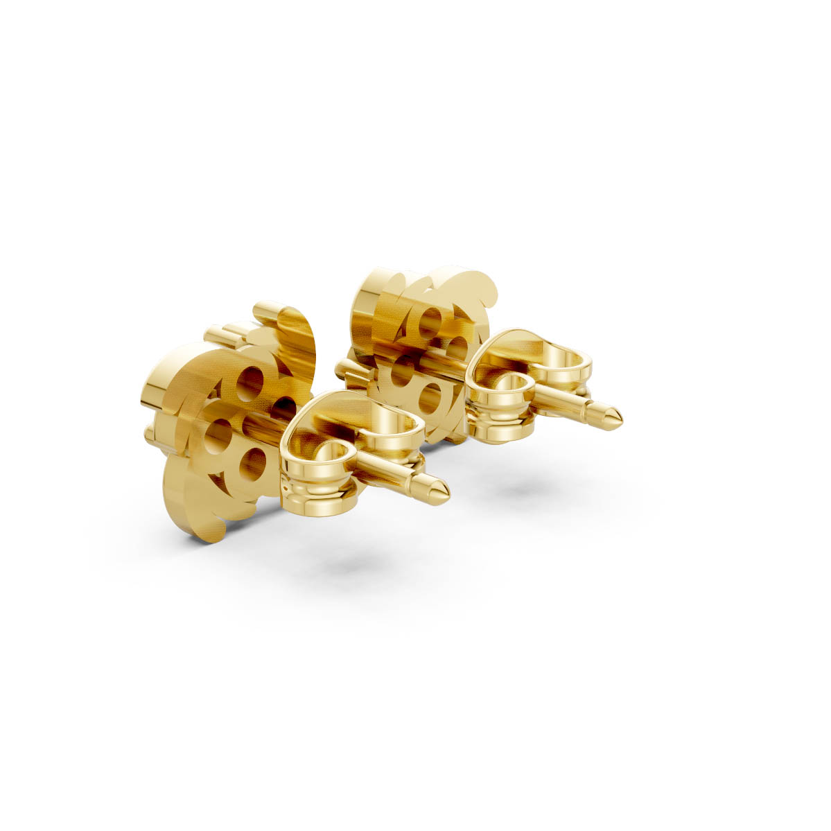 Floral Spark Diamond Studs view 3