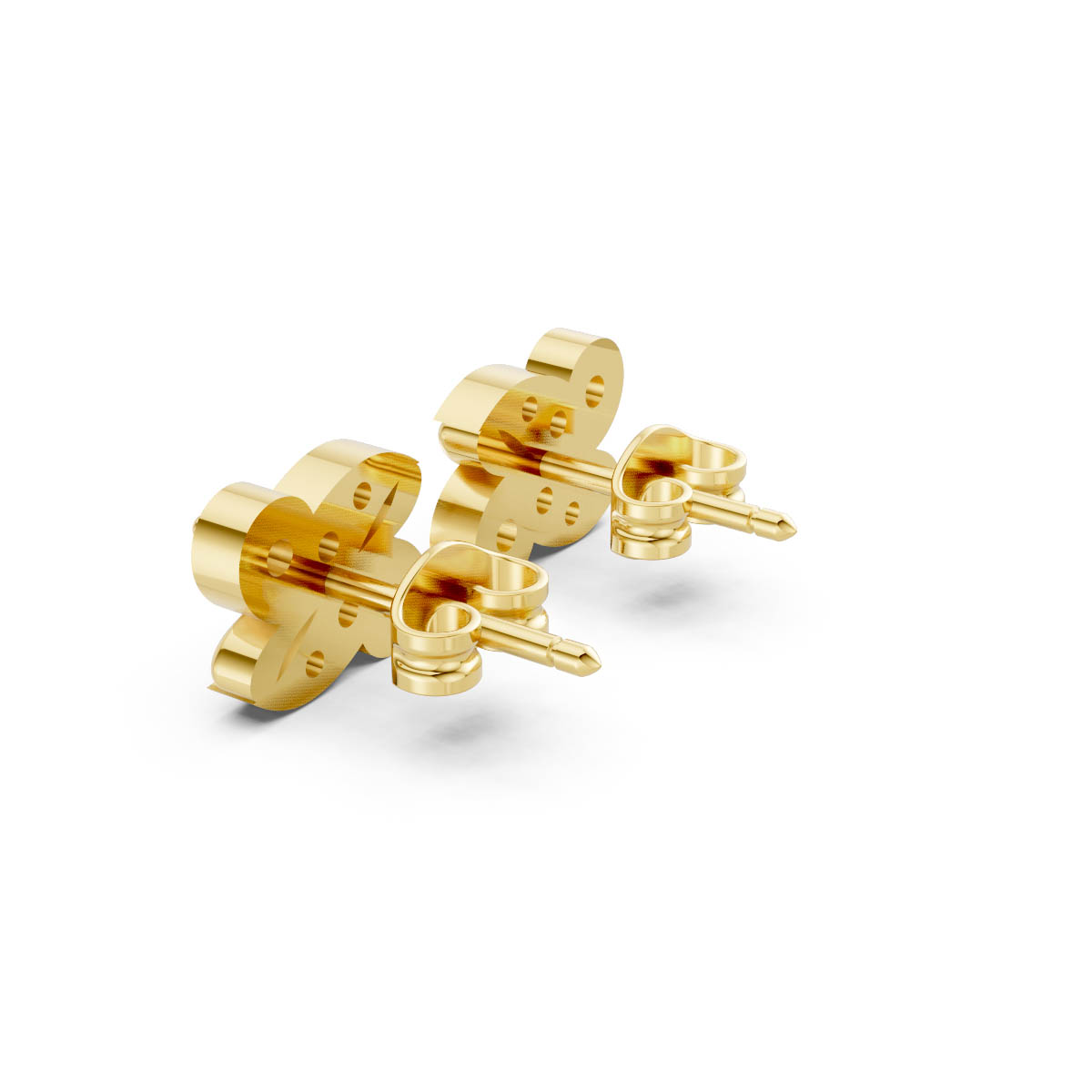 Butterfly Glow Diamond Studs view 3