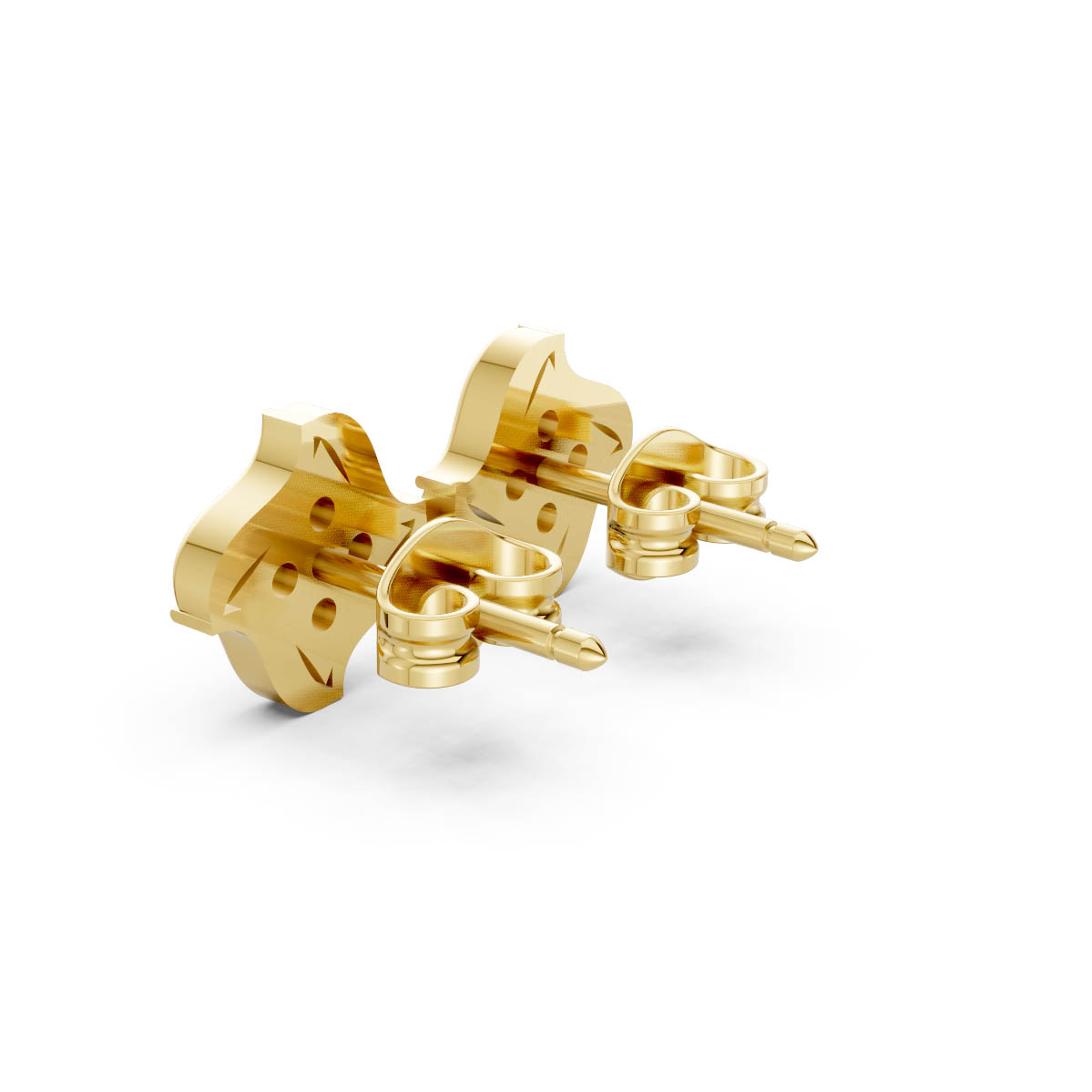 Royal Bloom Diamond Studs view 3