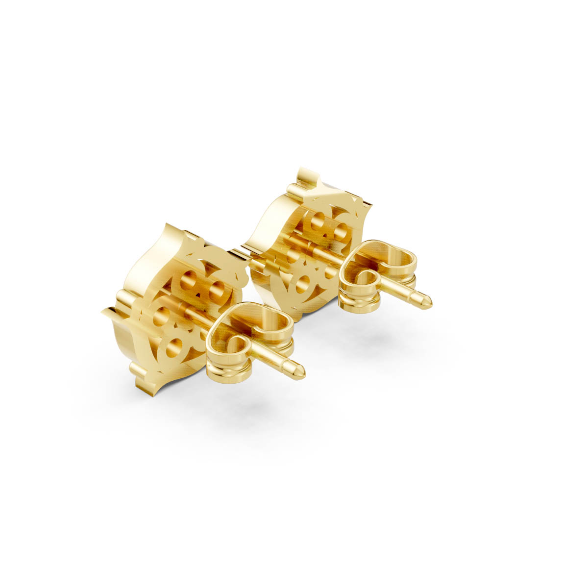 Celestial Bloom Diamond Studs view 3