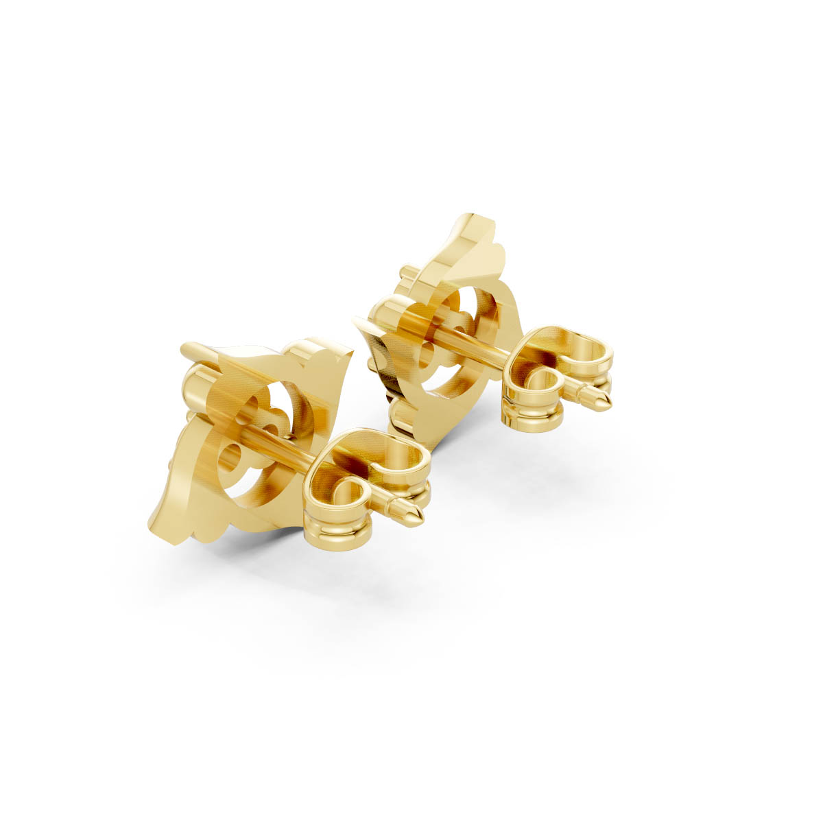 Elegant Bloom Diamond Studs view 3