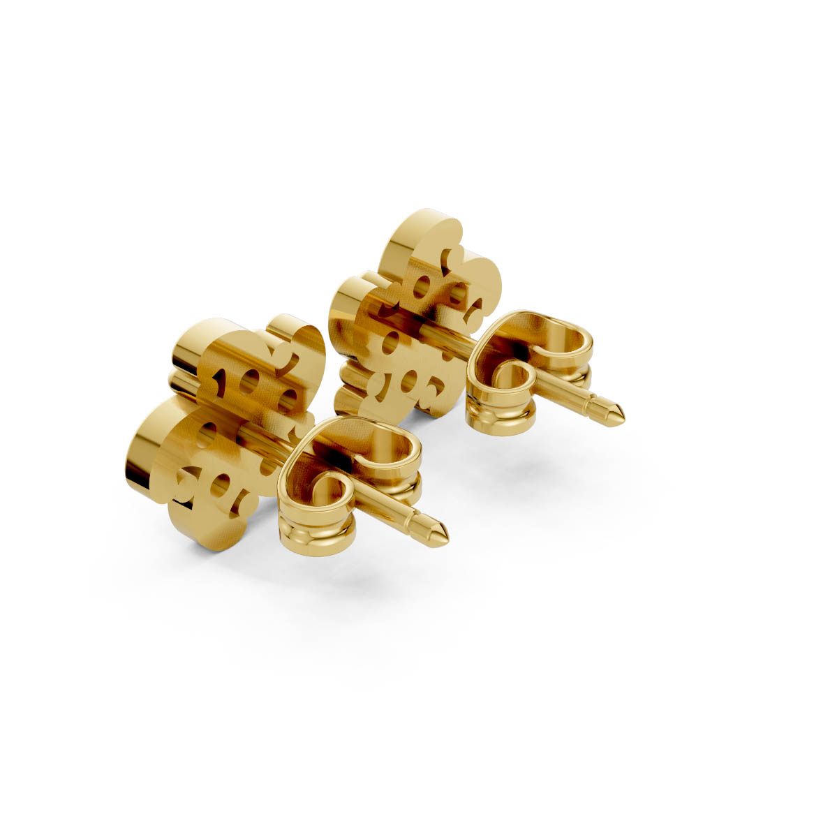 Petal Spark Diamond Studs view 3