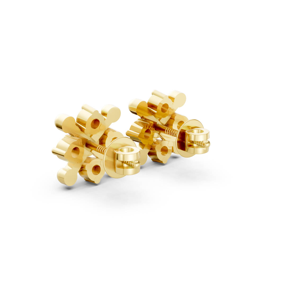 Celestial Spark Diamond Studs view 3