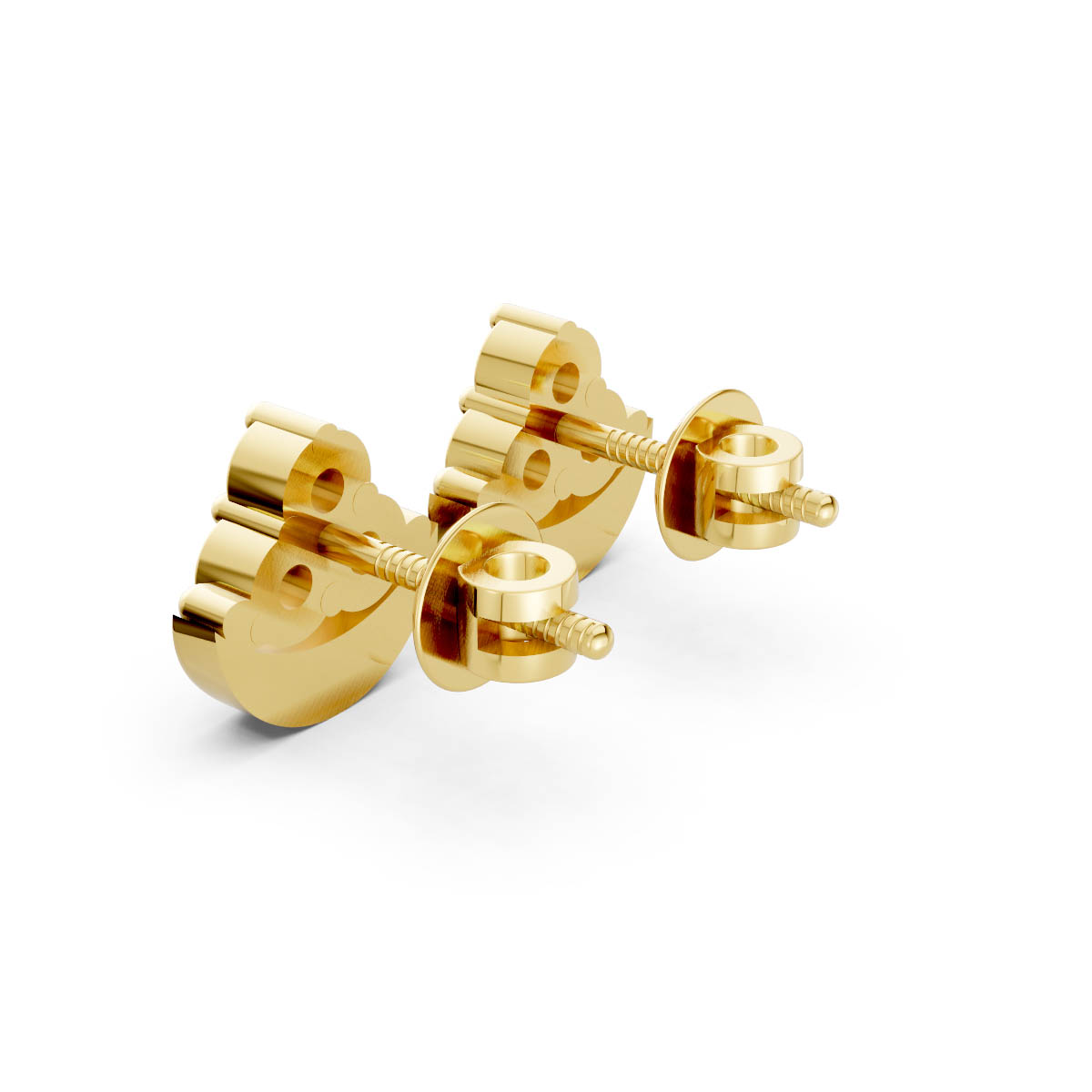 Radiant Arc Diamond Studs view 3