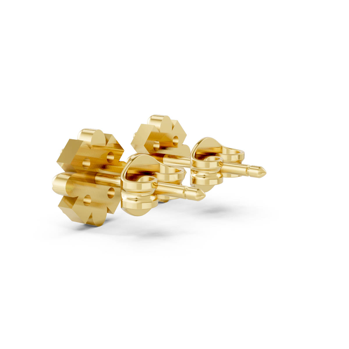 Celestial Bloom Diamond Studs view 3