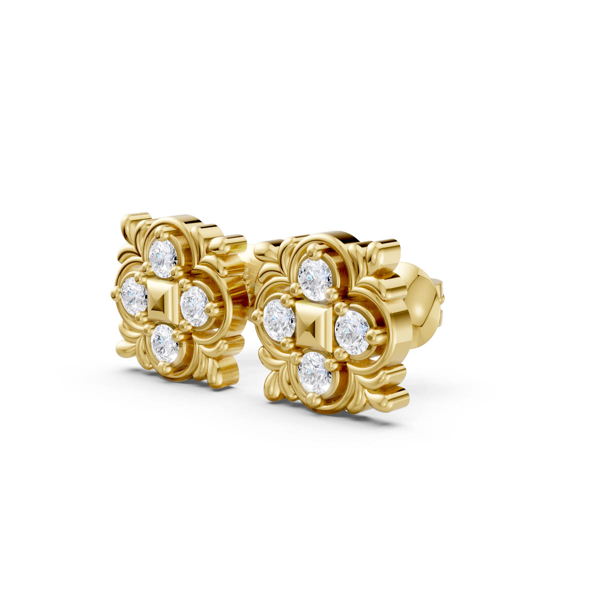 Regal Crest Diamond Studs view 2