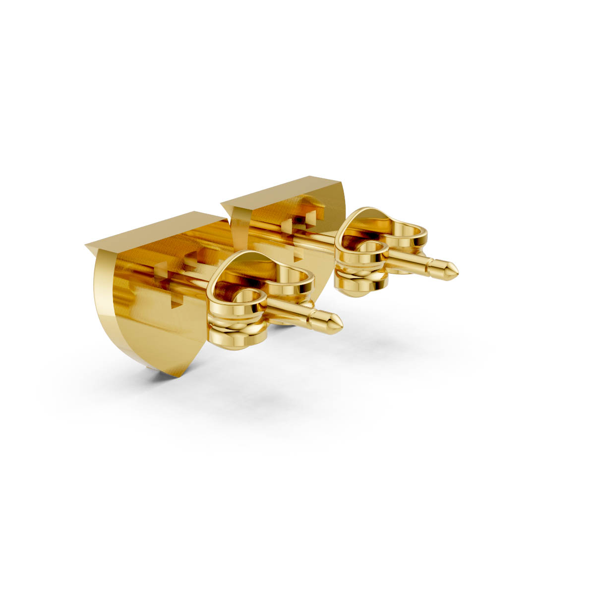 Triad Spark Gold Studs view 3