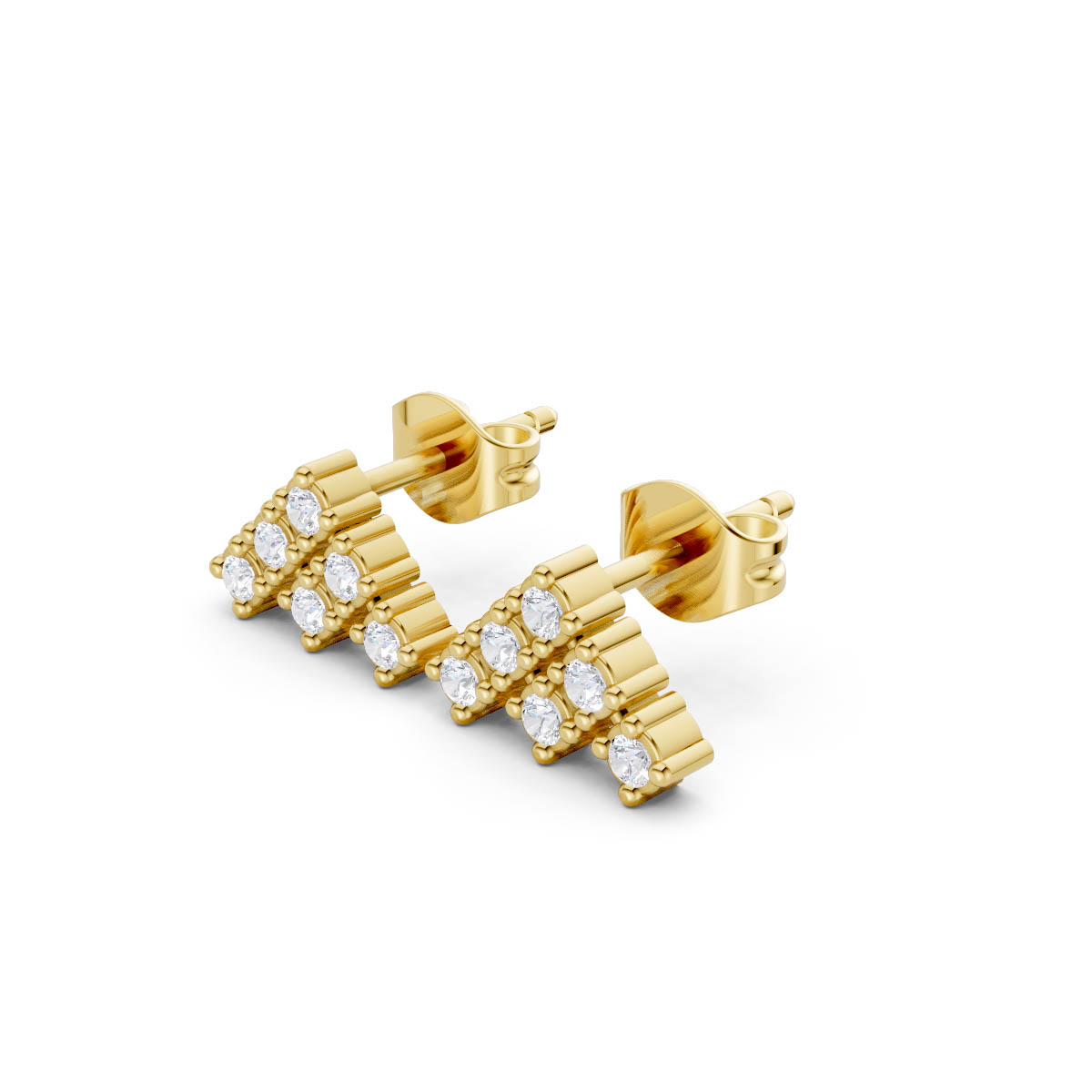 Crown Spark Diamond Studs view 2