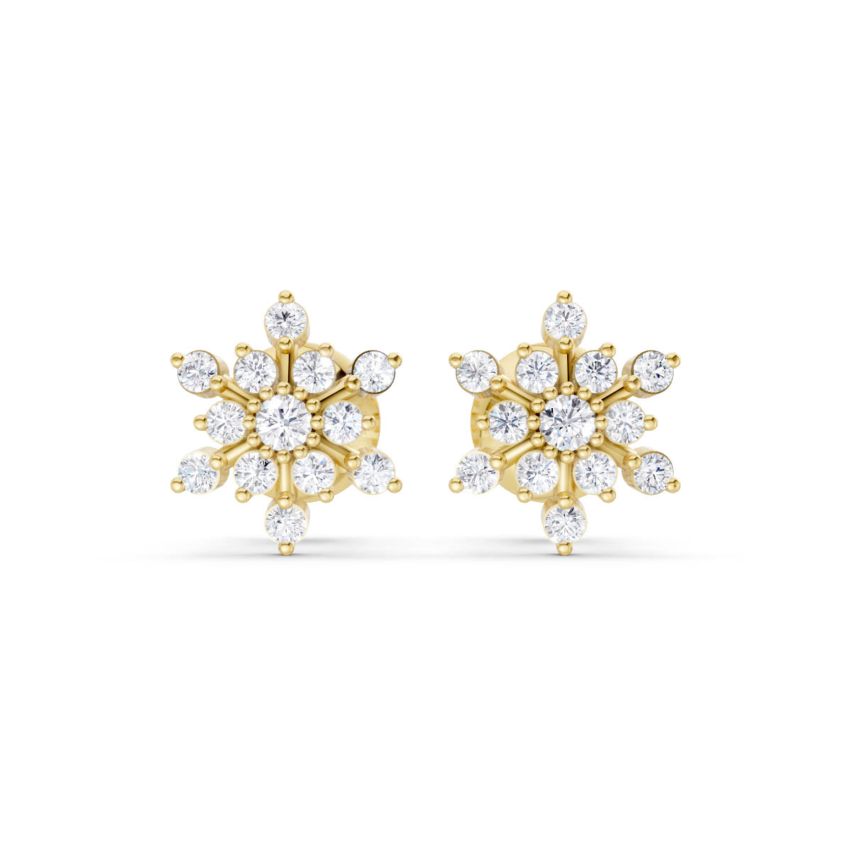 Celestial Bloom Diamond Studs