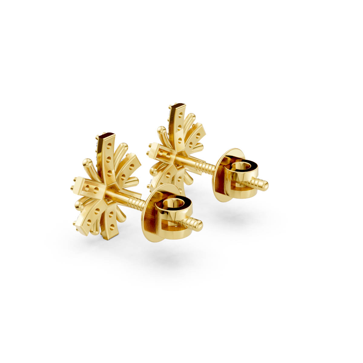 Radiant Floral Spark Studs view 3