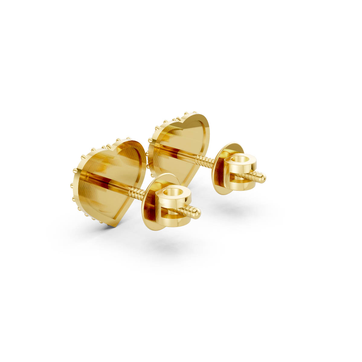 Sparkling Heart Glow Studs view 3
