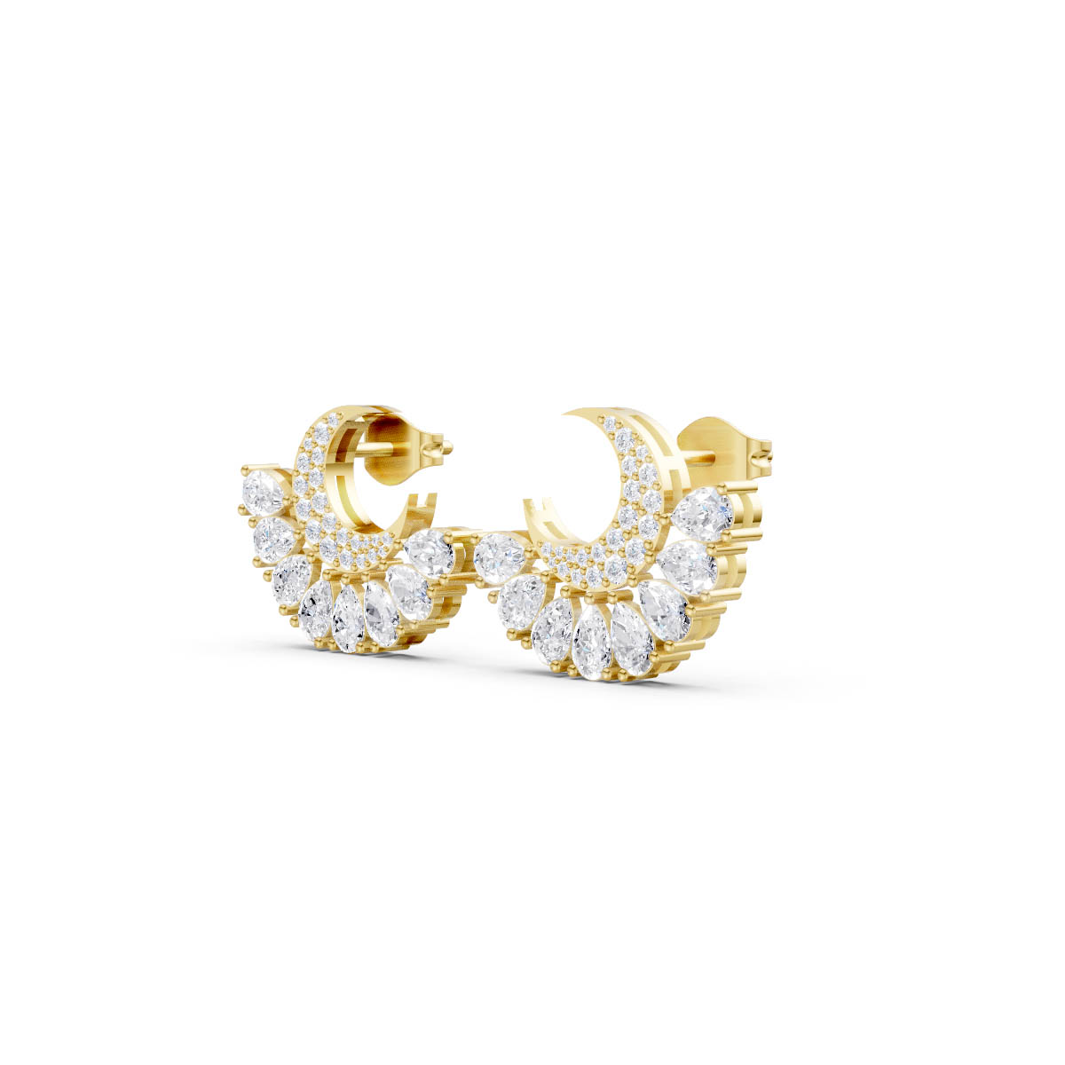 Lunar Spark Cascade Studs view 2