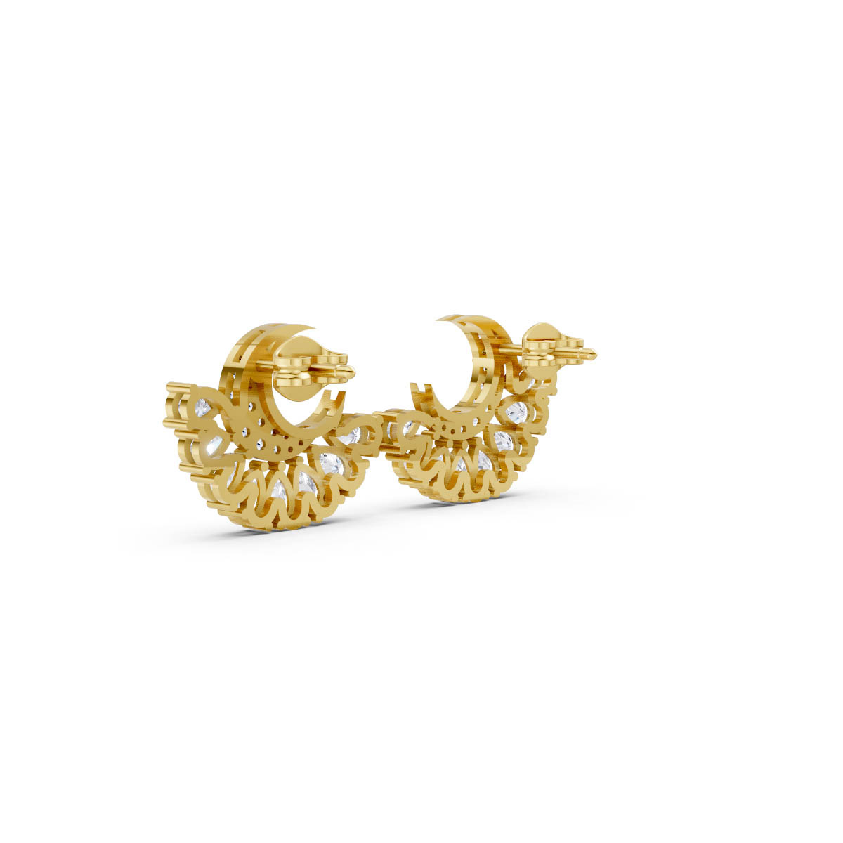 Lunar Spark Cascade Studs view 3