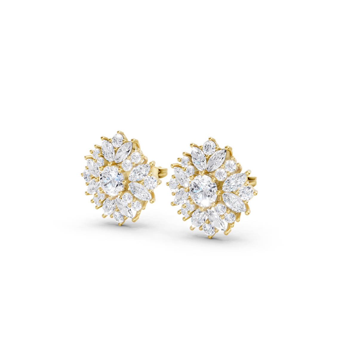 Royal Blossom Spark Studs view 2