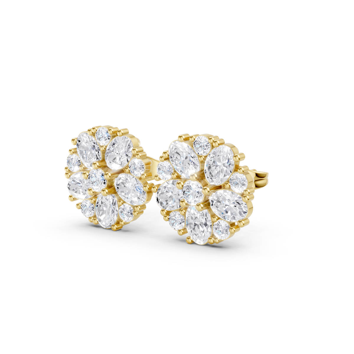 Celestial Bloom Cluster Studs view 2