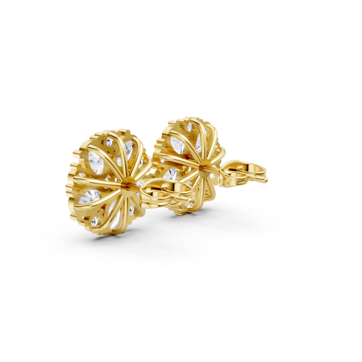 Celestial Bloom Cluster Studs view 3