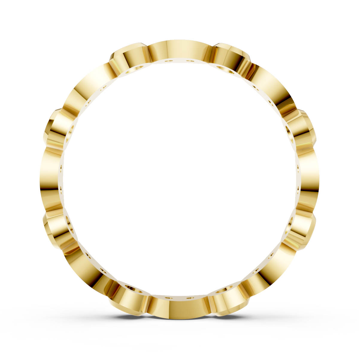 Bezel Pavé Diamond Band view 4