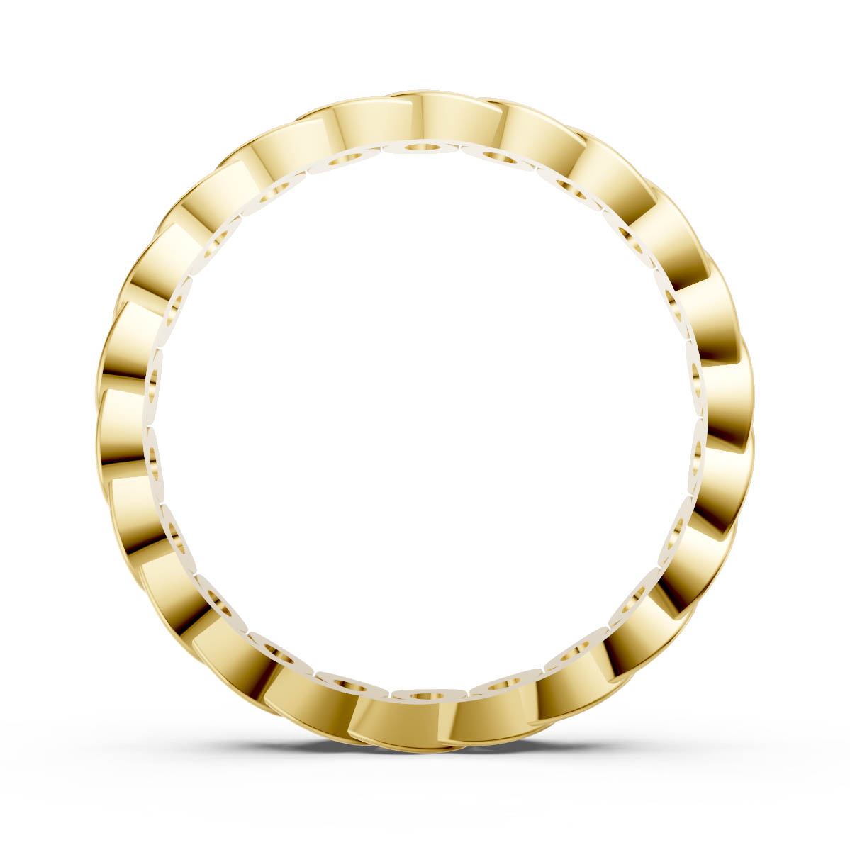 Circular Bezel Diamond Band view 4