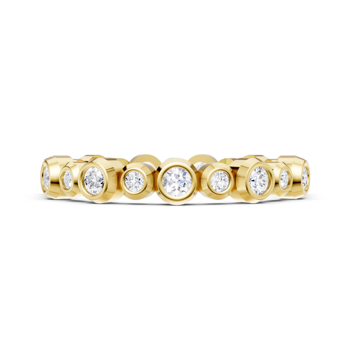 Orbital Bezel Diamond Band