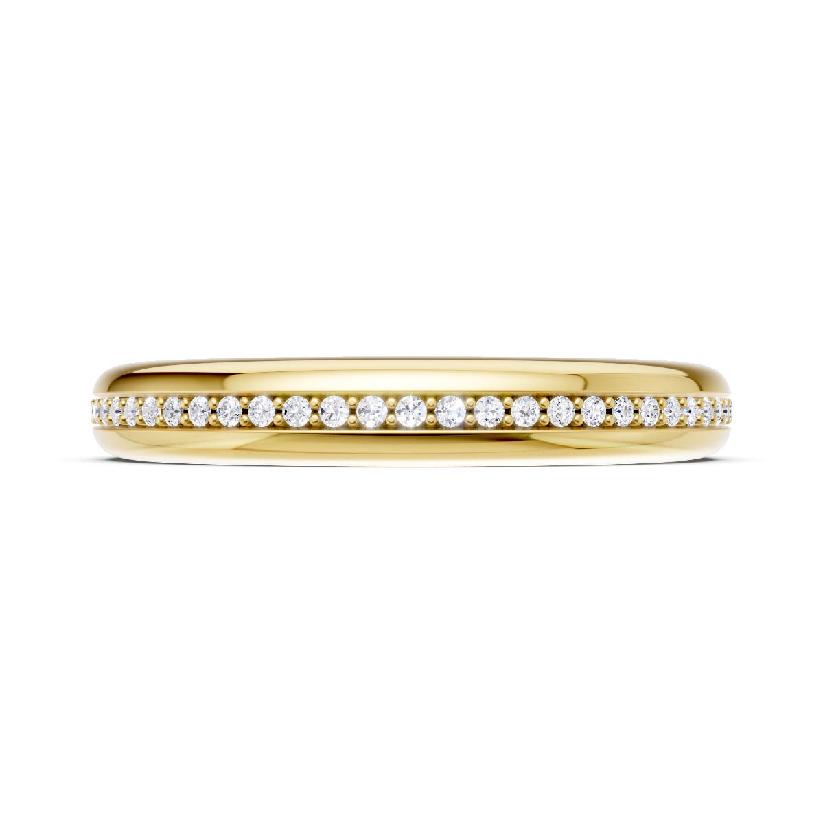 Pavé Diamond Contour Band
