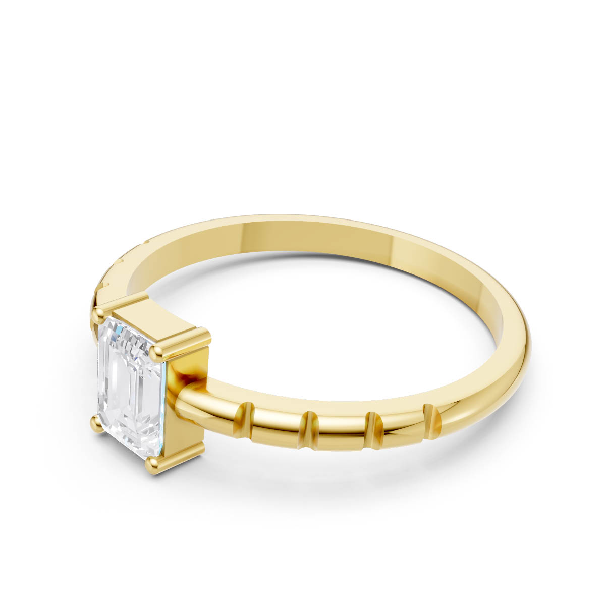 Royal Emerald Curated Diamond Ring view 2
