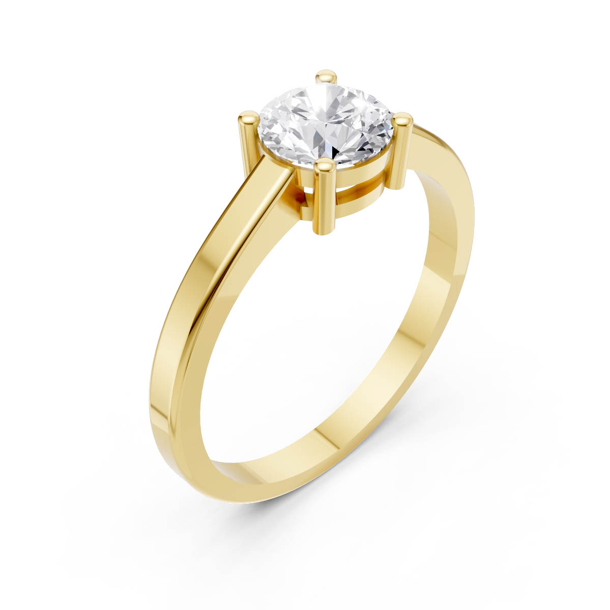 Rounded Double Stage Solitaire Ring view 3