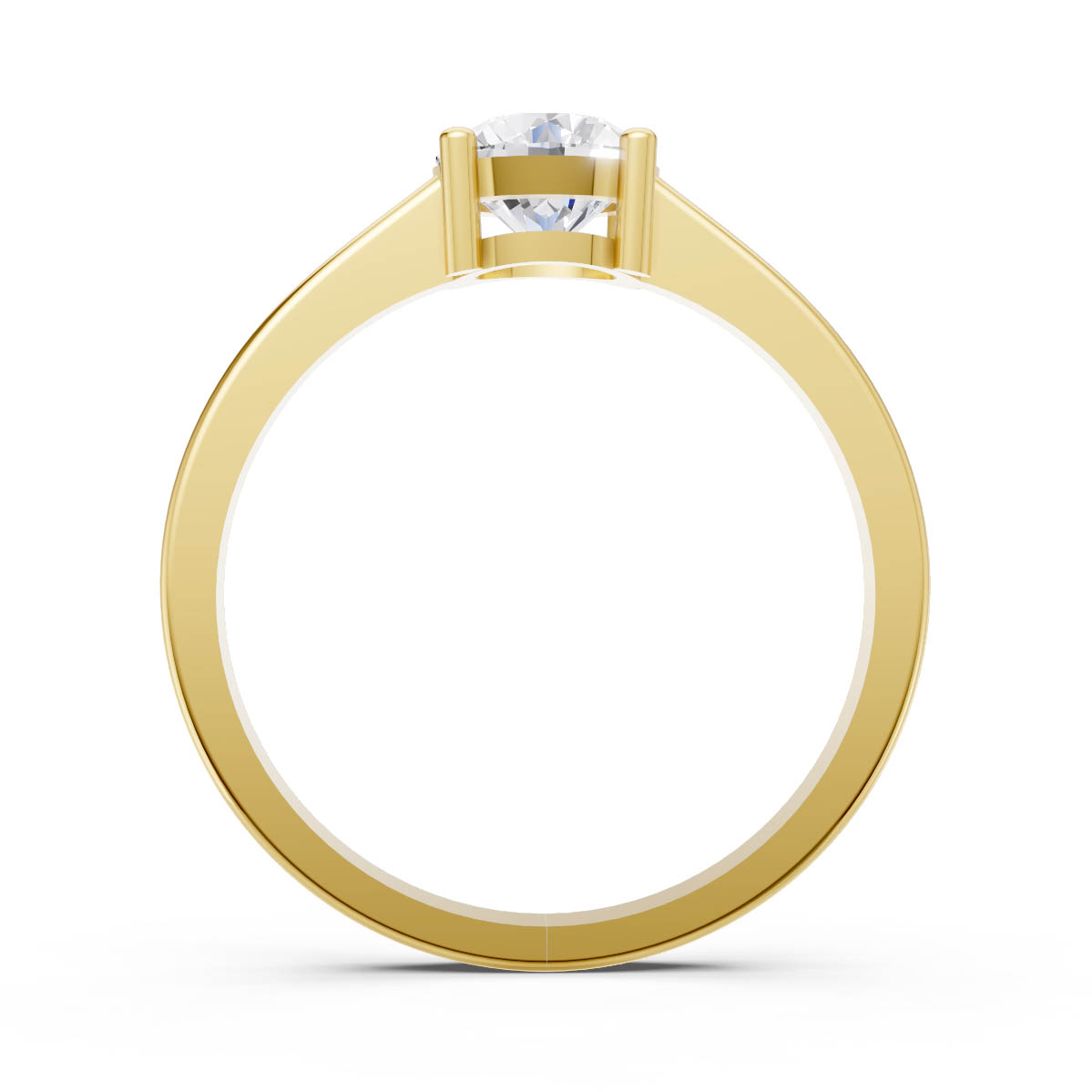 Rounded Double Stage Solitaire Ring view 4