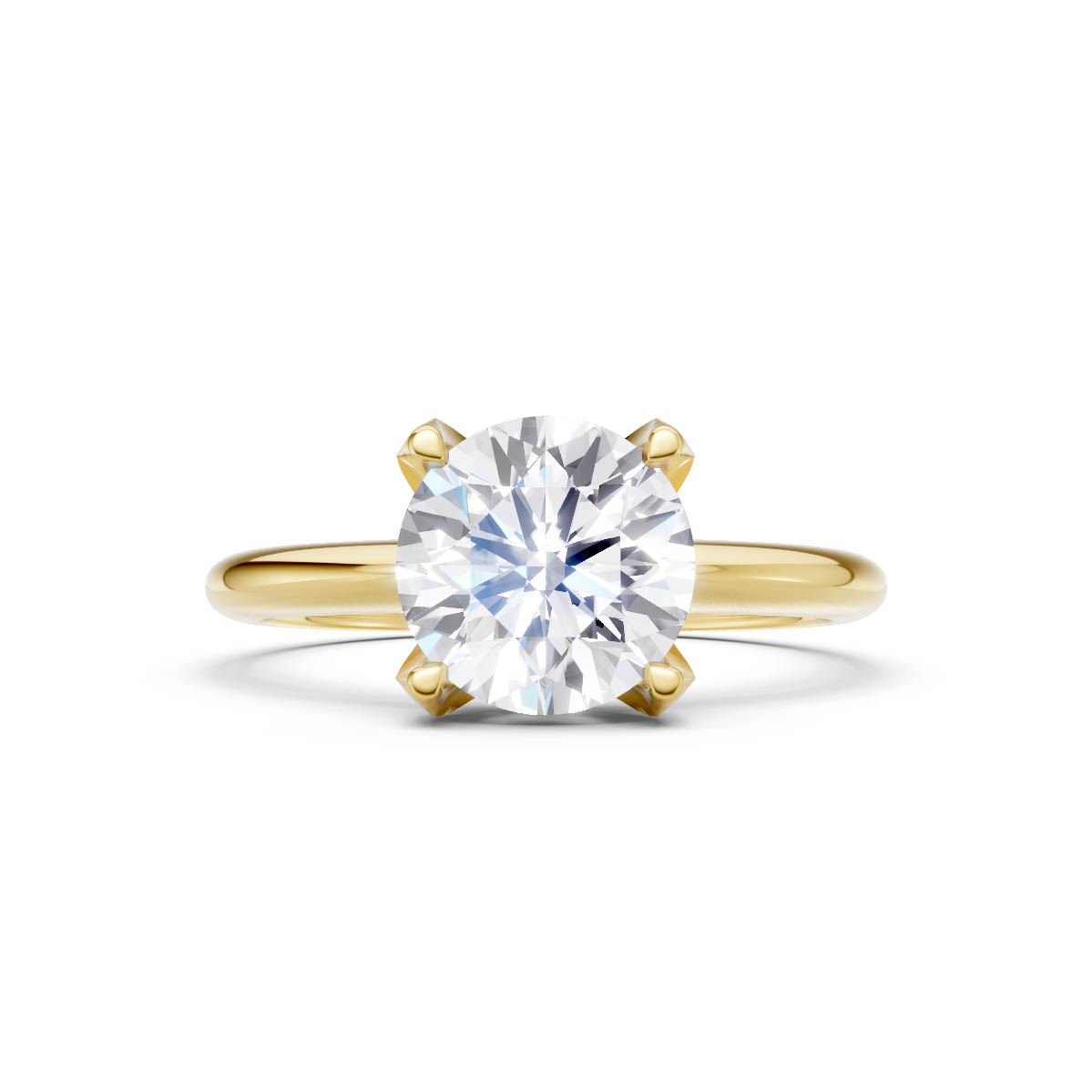 Celestial Spark Solitaire Ring
