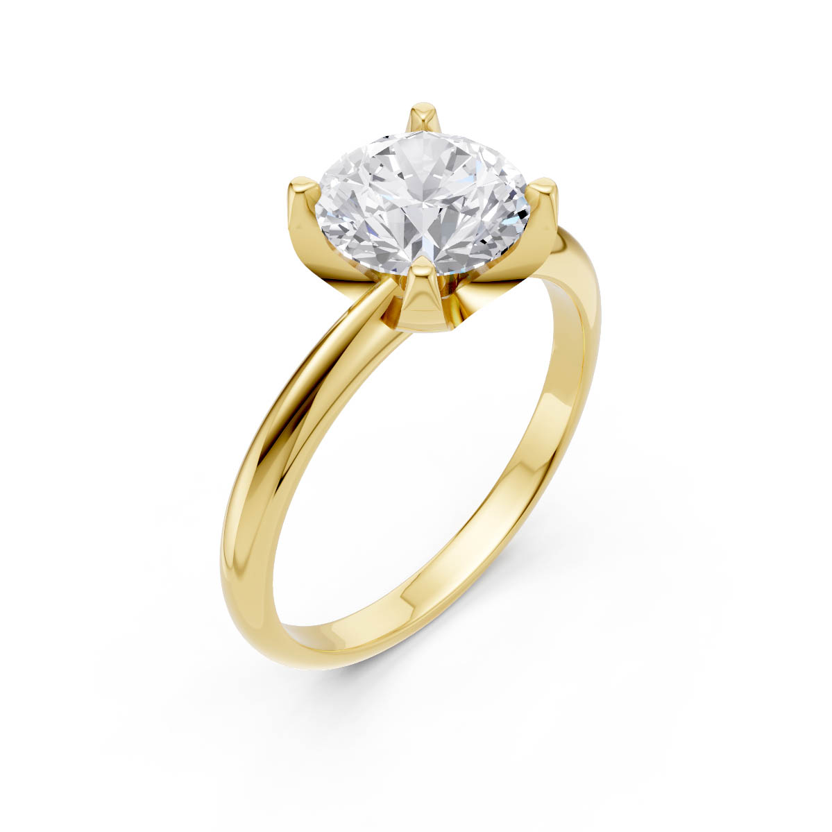 Celestial Spark Solitaire Ring view 3