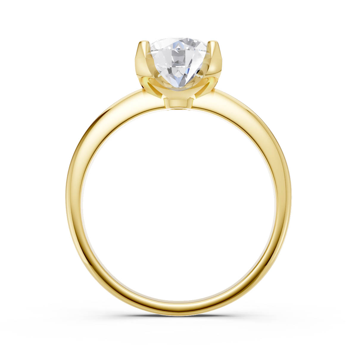 Celestial Spark Solitaire Ring view 4