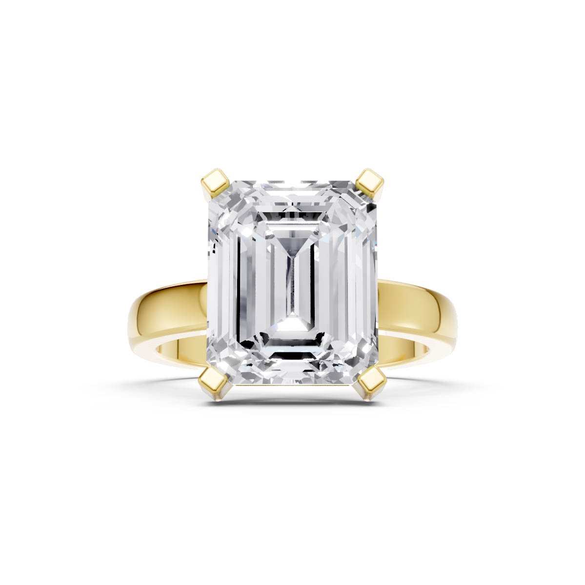 Radiant Emerald Elegance Ring