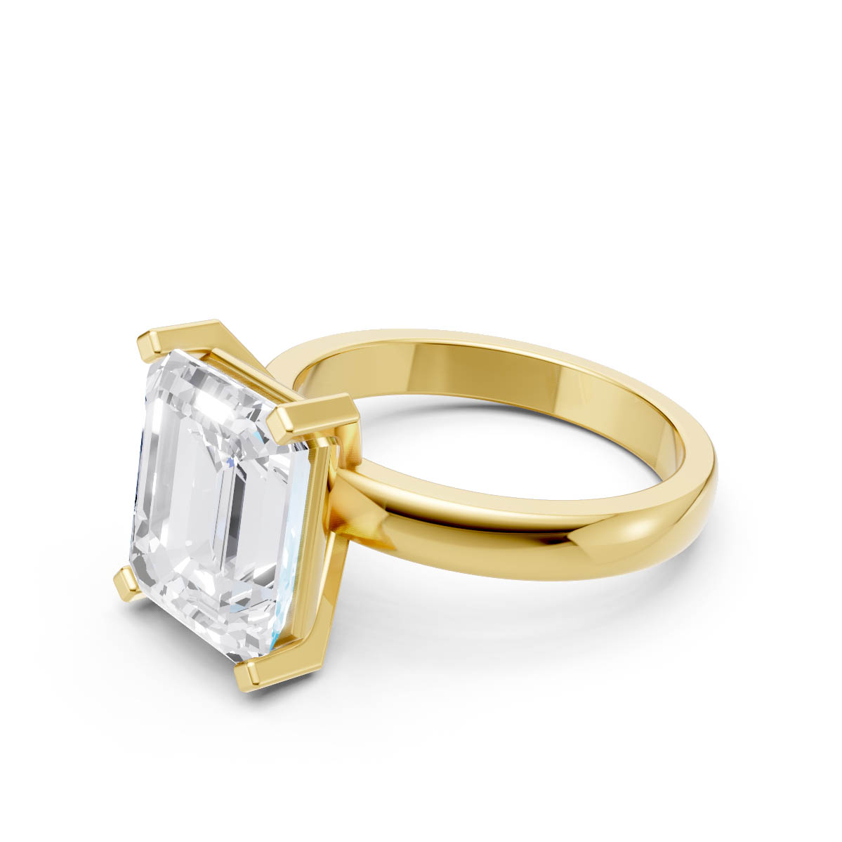 Radiant Emerald Elegance Ring view 2