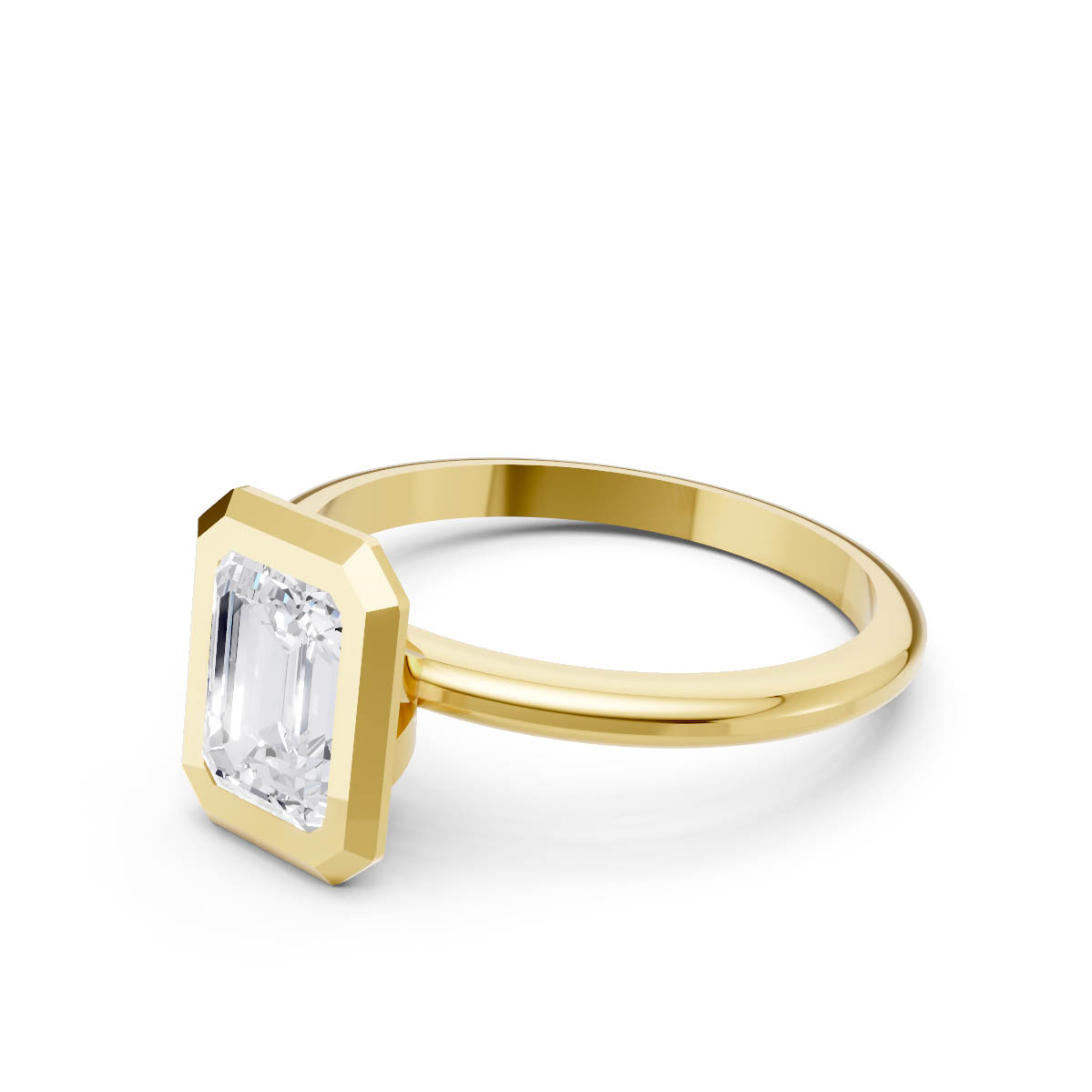 Regal Emerald Halo Ring view 2