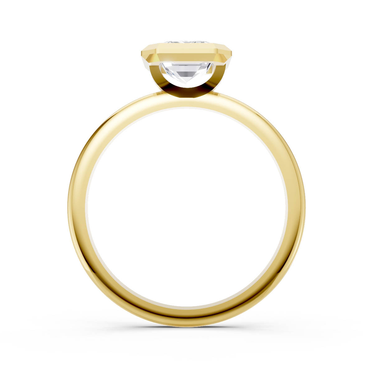 Regal Emerald Halo Ring view 4