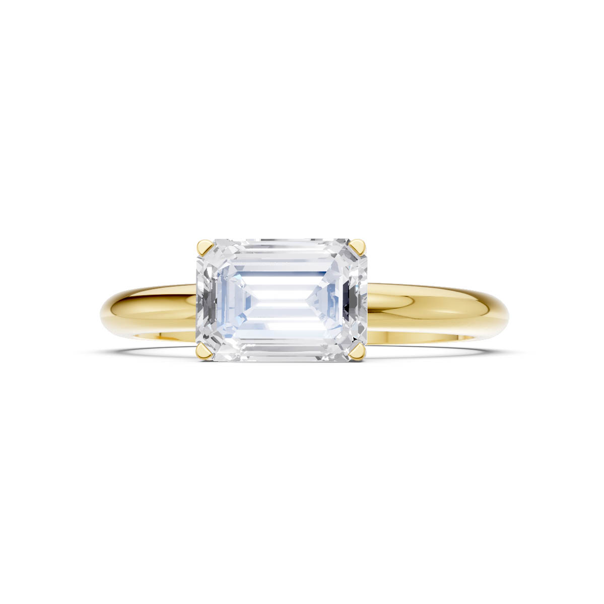 Emerald Grace Solitaire Ring
