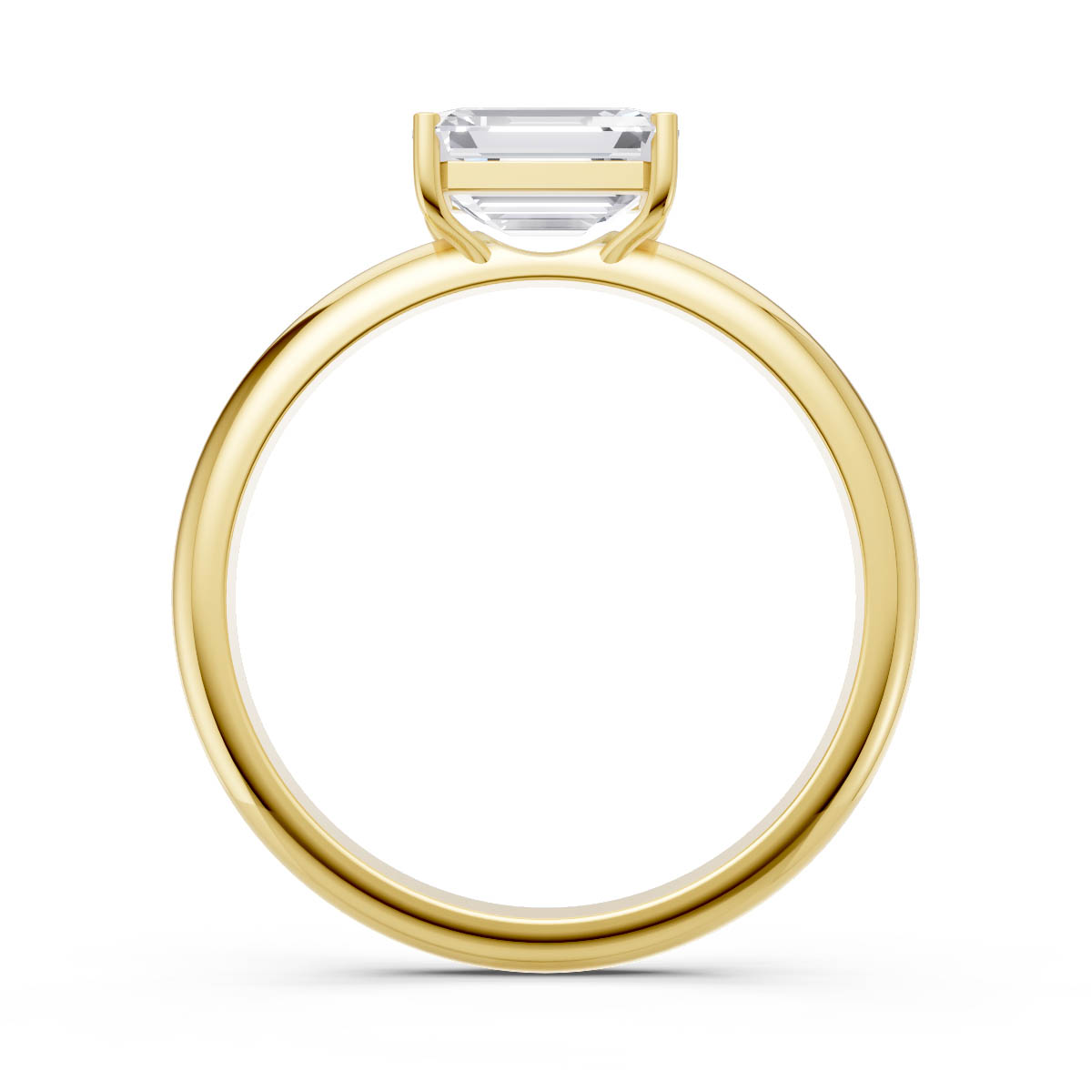 Emerald Grace Solitaire Ring view 4